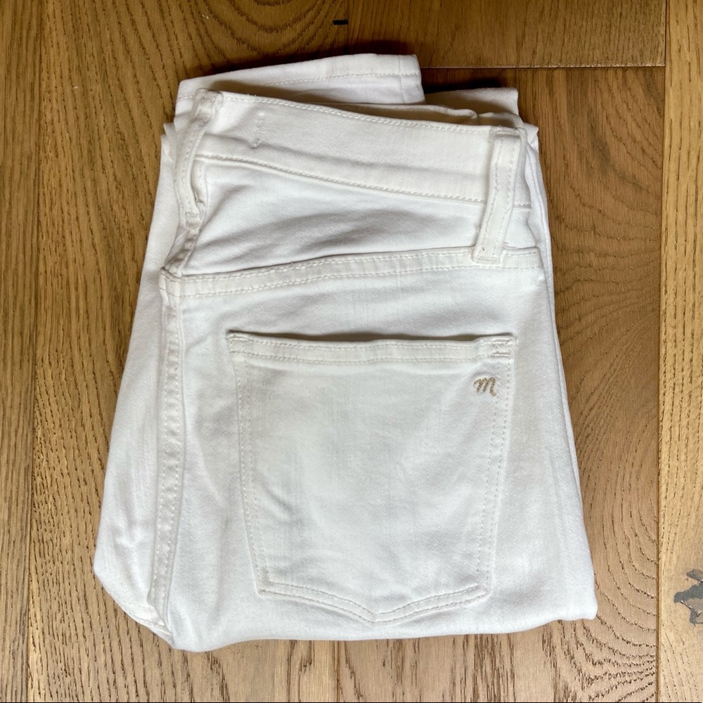 Madewell High Riser Skinny Jeans in White